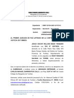 Apersonamiento Oscar Martinez PDF