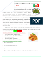 Pasta Worksheet