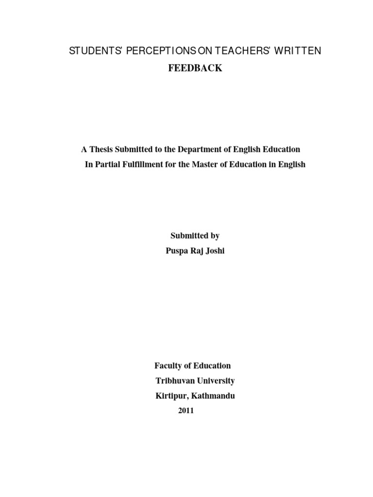 Thesis Pdf Motivational Motivation