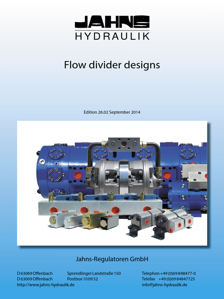 Flow Divider Applications and Designs | PDF | Valve | Pump