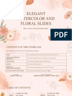 Elegant Watercolor and Floral Slides by Slidesgo