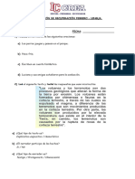 Evaluación de Lengua 5to