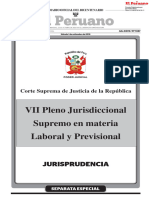 2018. VII Pleno jurisdiccional supremo en materia laboral y previsional
