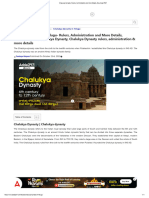 Chalukya Dynasty - Rulers, Administration and More Details, Download PDF