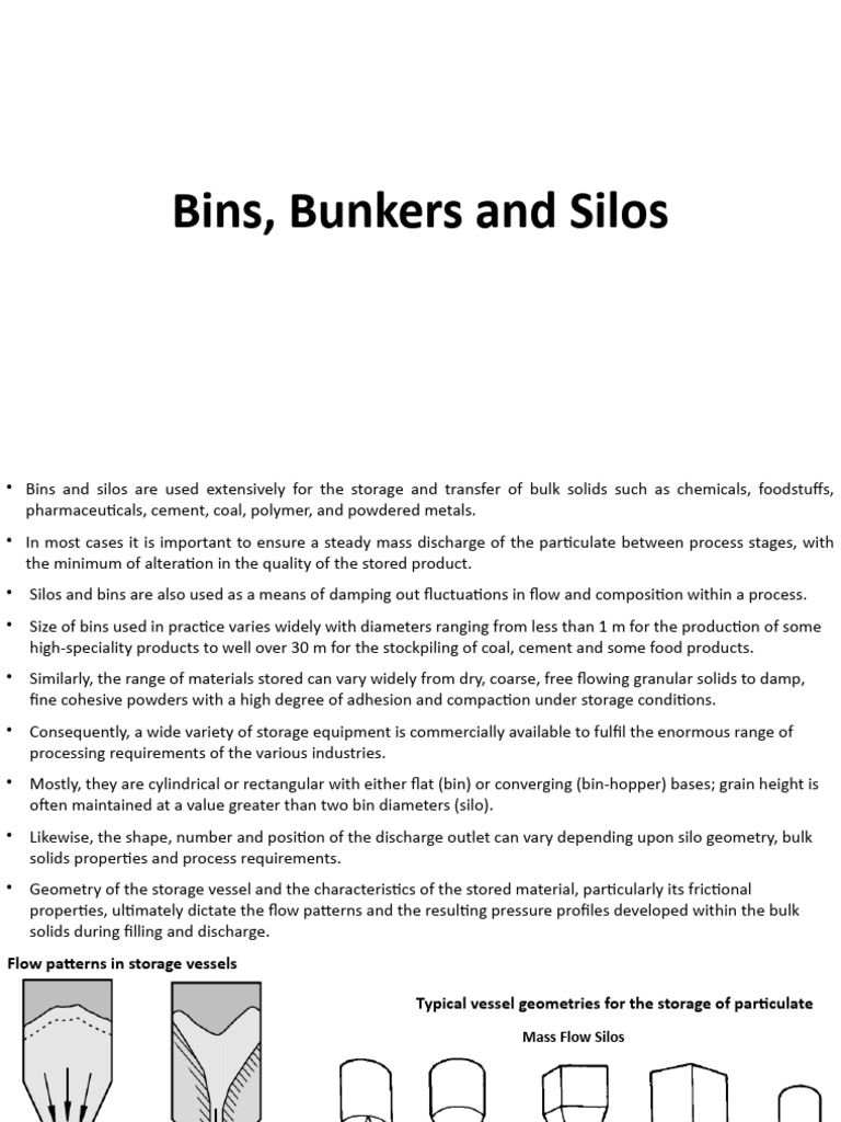 Understanding Bins and Silos for Bulk Storage | PDF | Solid | Building ...