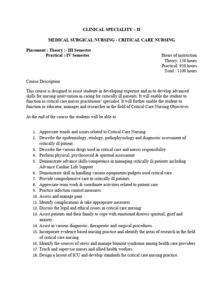 Another Name For Critical Care Unit