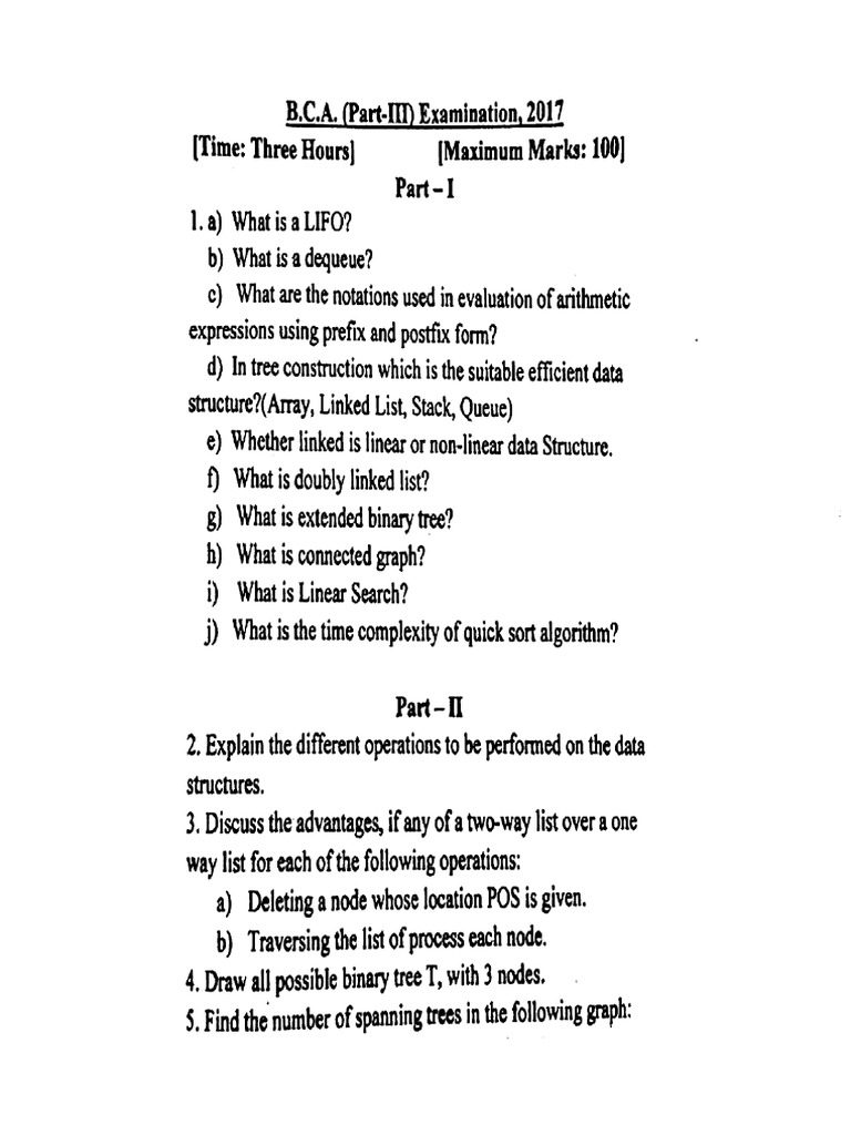 Bca Part 3 Data Structure Using C 2017 | PDF