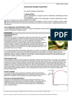 Core Practical 8 Tensile Strength of Plant Fibres Writing Frame 2305843009213948564