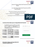 19 Resultados Encuesta Cultura Seguridad Paciente 2019