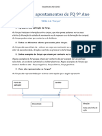 Resumos - Apontamentos - Forças 9ANO - FQ