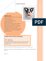 French Bulldog Crochet Pattern: Materials Used