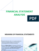 Unit-2 Financial Statement Analysis Tools