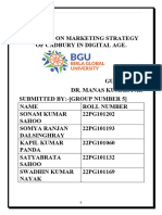 A Report On Marketing Strategy of Cadbury in Digital Age Group 6 Final