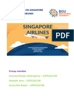A Report On Singapore Airlines