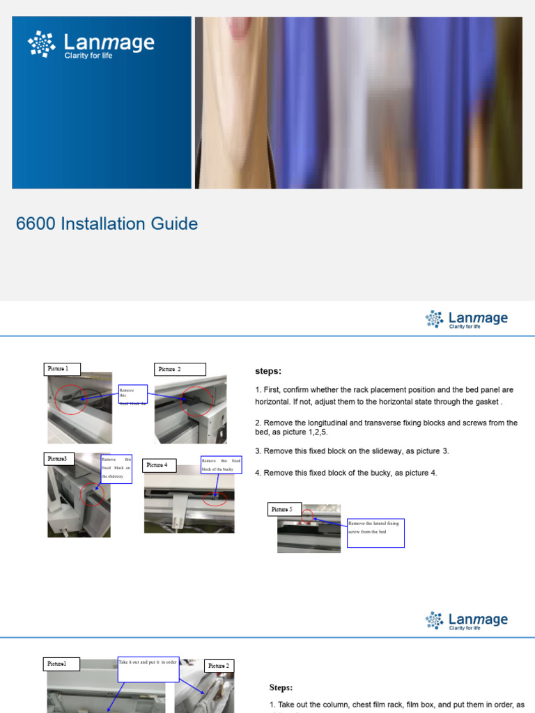 6600 Installation Guide Steps | PDF | Electric Motor | Vacuum Tube