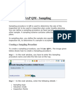 SAP QM Sampling Process
