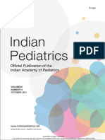 Indian Pediatrics October 2021 Issue