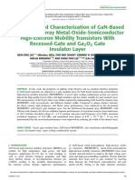 Fabrication and Characterization of GaN-Based Fin-Channel Array Metal-Oxide-Semiconductor High-Electron Mobility Transistors With Recessed-Gate and GaO Gate Insulator Layer