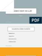 Chapter 1- Introduction to Law