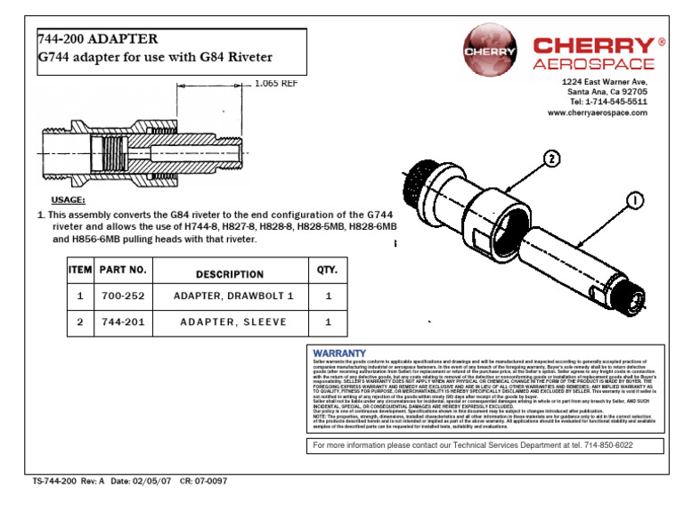 Adaptador G84 To G744 | PDF | Implied Warranty | Law Of Obligations