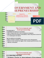 The Government and Entrepreneurship
