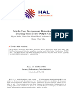 Mobile User Environment Detection Using Deep Learning Based Multi-Output Classification