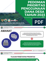 Sosialisasi Permendes PDTT No 8 Tahun 2022 - GM