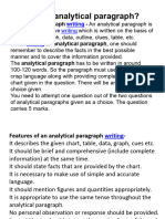 Analytical Paragraph