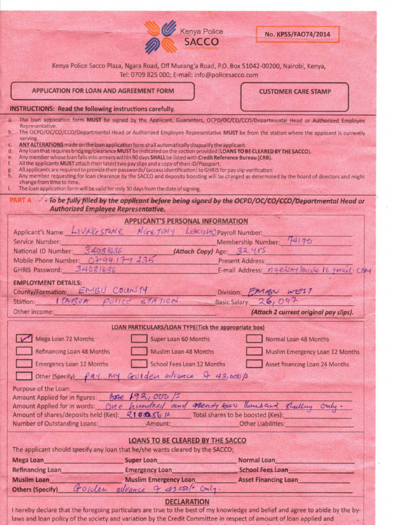 Application Documents | PDF