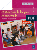 Développer et structurer le langage à la maternelle PS, -- 2008 -- Paris Retz