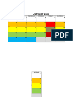 2024 Monthly Rota Cleaning