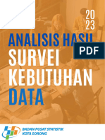 Analisis Hasil Survei Kebutuhan Data BPS Kota Sorong 2023