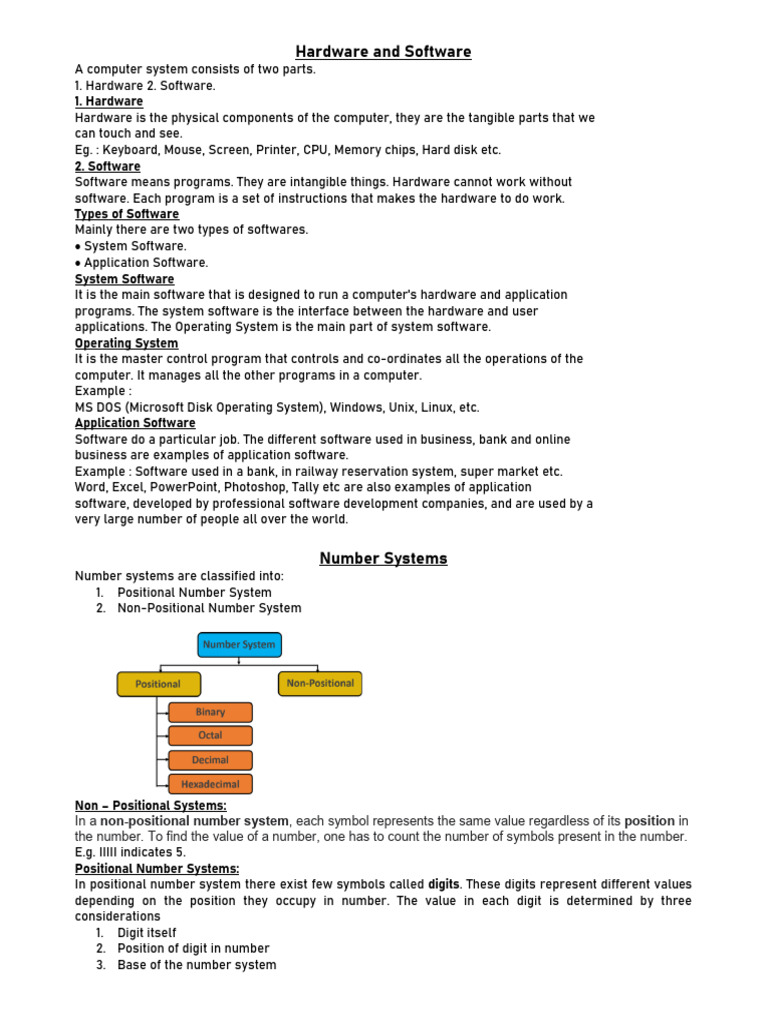 Number System Pdf Computer Science Computer Engineering