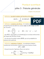 Fiche Physique Quantique Chapitre 3