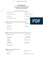 Lista Zadań NR 6 Matematyka