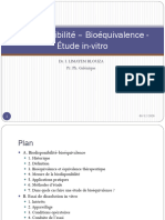 Biodisponibilité Bioéquivalence