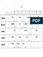 Format Jadwal