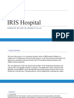 IRIS Hospital Webportal Developmentplan