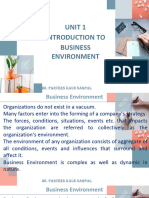 Introduction To Business Environment