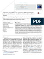 Calibration of Handheld X-ray Fluorescence (XRF) Equipment for Optimum Determination of Elemental Concentrations in Sediment Samples. Mejia-Piña Et Al