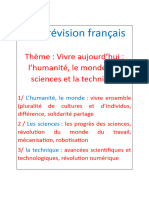 Vivre aujourd’hui  l’humanité le monde les sciences et la technique