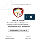 Lucrare de Diploma - Ingrijirea Pacientulu Cu Bypass Coronarian