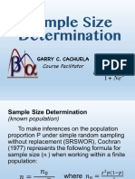 Sample Size Determination