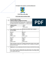 Nust Invention Disclosure Form