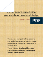 Interior Design Strategies for Garment Showroom(Retail Design)