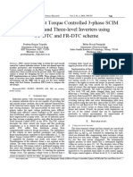 Study of Direct Torque Controlled 3-Phase SCIM With Two and Three-Level Inverters Using ST-DTC and FR-DTC Scheme