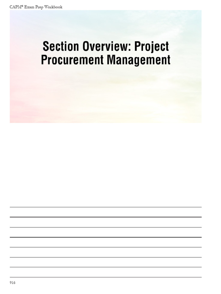 Ch12 Procurement Pdf Procurement Request For Proposal