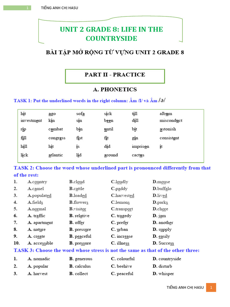 Vocabulary Expansion for Grade 8 Unit 2 | PDF | Cost Of Living | Apple