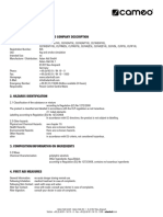 CLFDJ5L Cameo Safety Data Sheet Fogfluid EN DE FR ES