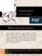 Functional Literacy Group 3